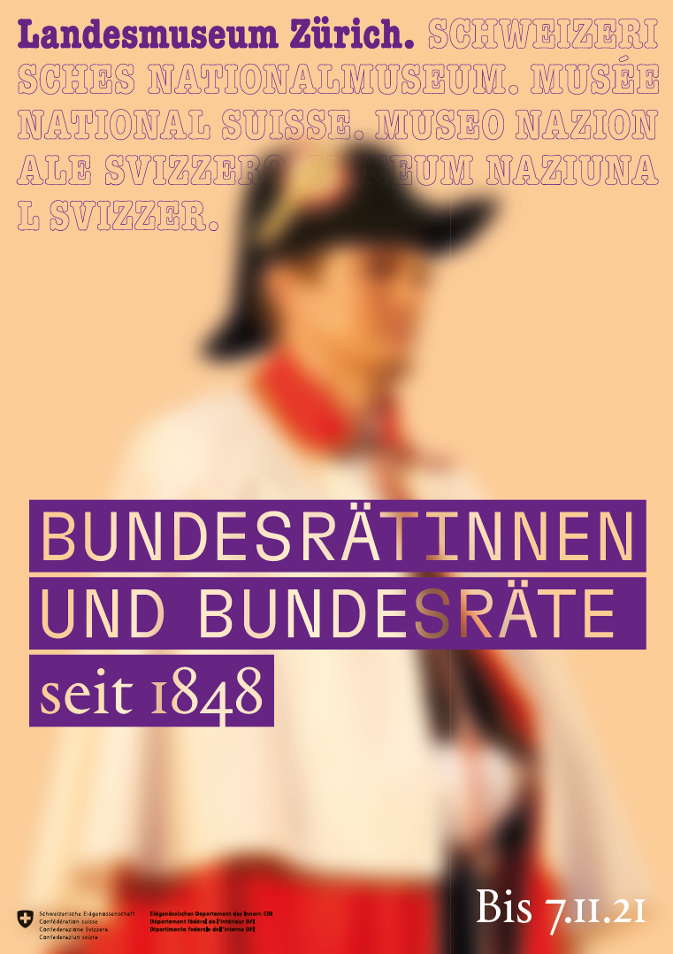 Poster Bundesrätinnen und Bundesräte Ausstellung
