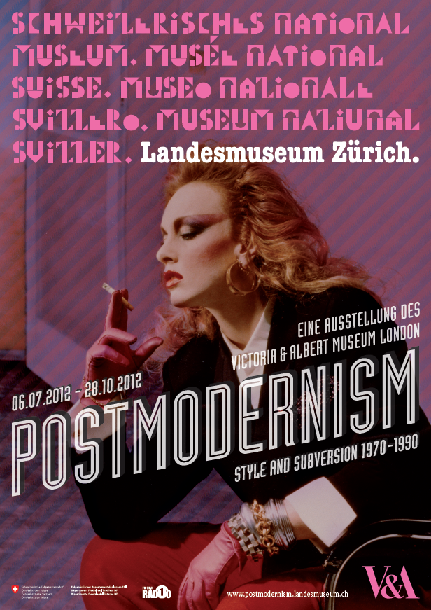 Poster Postmodernism Ausstellung