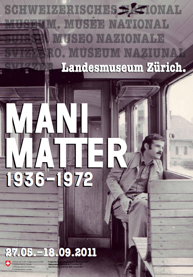 Poster Mani Matter Ausstellung